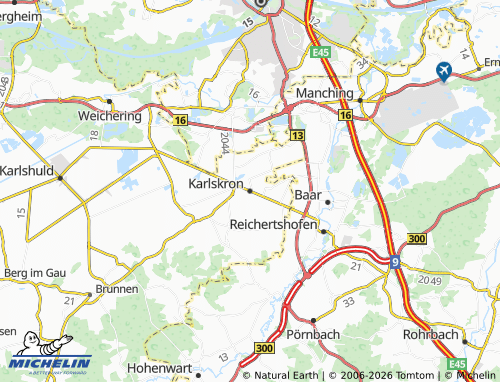 MICHELIN Karlskron map - ViaMichelin