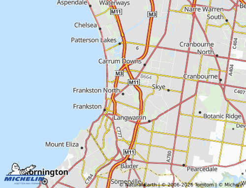 Mapa MICHELIN Frankston North - ViaMichelin