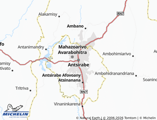MICHELIN Antsirabe map - ViaMichelin