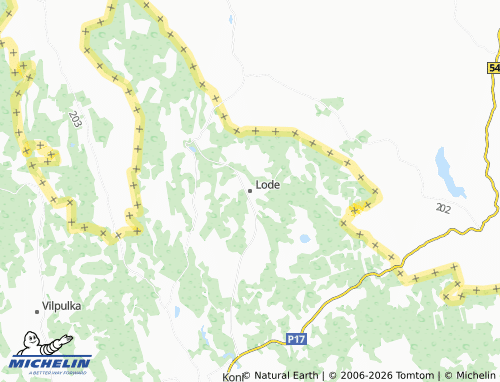 Mapa MICHELIN Lodes pagasts - ViaMichelin