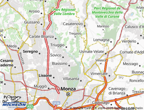 MICHELIN Canonica map - ViaMichelin