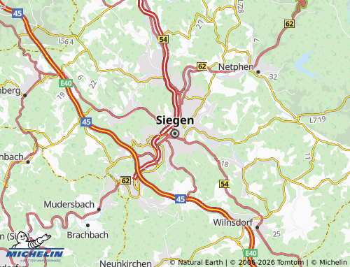 Mapa MICHELIN Siegen - ViaMichelin