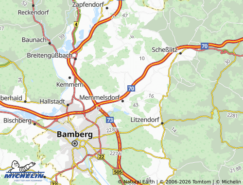 MICHELIN Weichendorf map - ViaMichelin