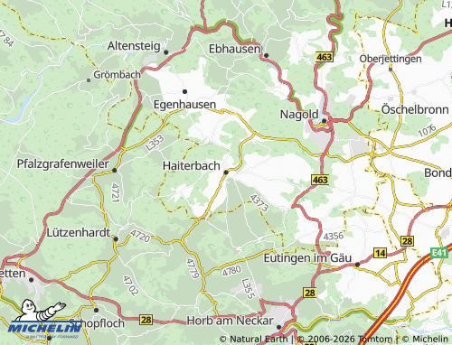 Mapa MICHELIN Haiterbach - ViaMichelin