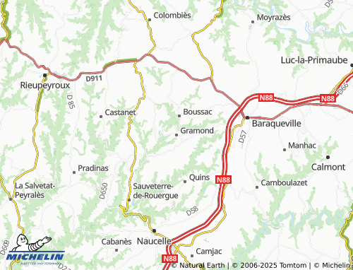 MICHELIN Gramond map - ViaMichelin