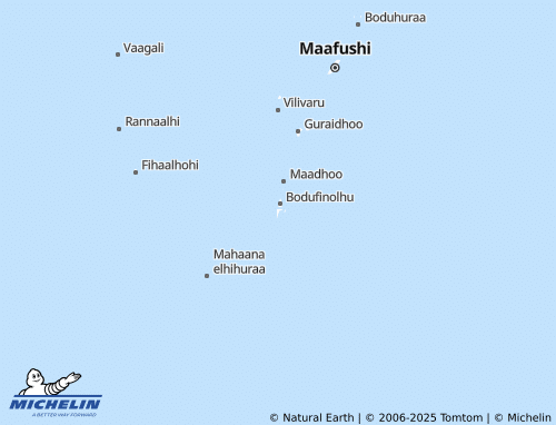 MICHELIN Olhuveli map - ViaMichelin