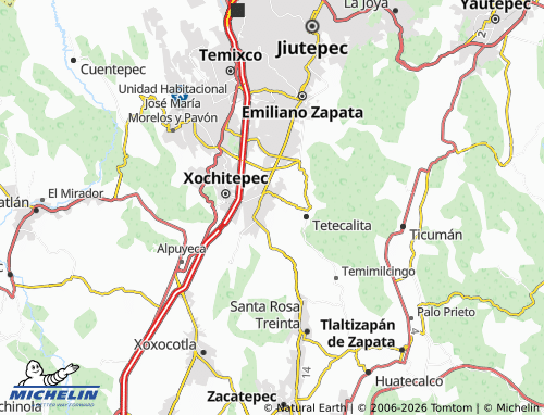 Mappa MICHELIN 3 de Mayo Alpuyeca - ViaMichelin
