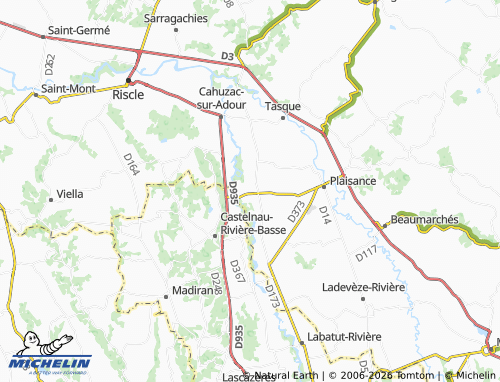 Mapa MICHELIN Préchac-sur-Adour - ViaMichelin