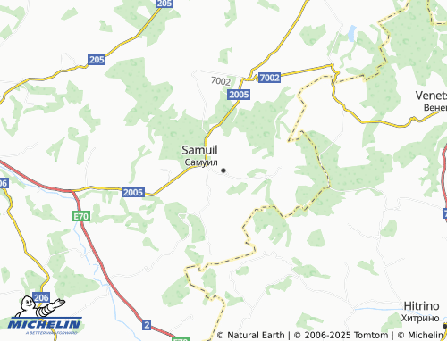 MICHELIN Samuil map - ViaMichelin