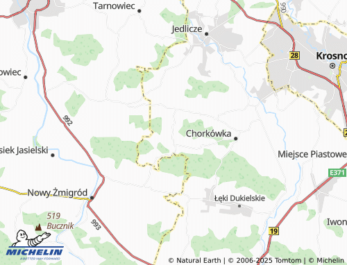 MICHELIN Kopytowa map - ViaMichelin