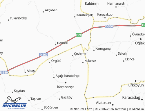 MICHELIN Çevirme map - ViaMichelin