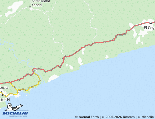 MICHELIN Barra de la Cruz map - ViaMichelin