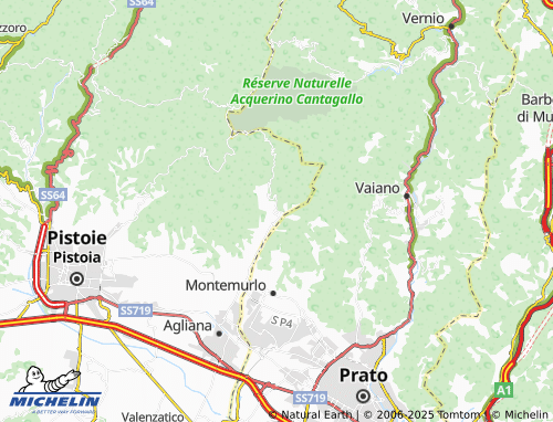 MICHELIN Tobbiana map - ViaMichelin