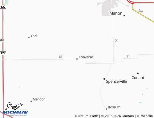 Carte MICHELIN Converse - ViaMichelin