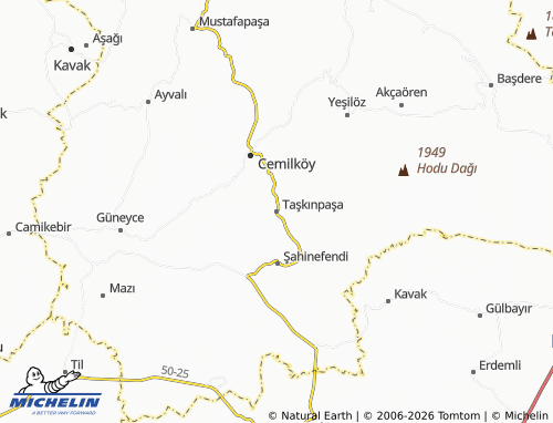 Mappa MICHELIN Taşkınpaşa - ViaMichelin