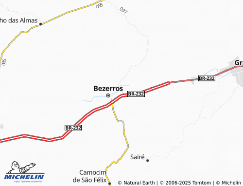 MICHELIN São Pedro map - ViaMichelin