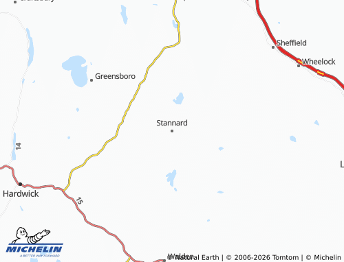 Kaart MICHELIN Stannard - ViaMichelin
