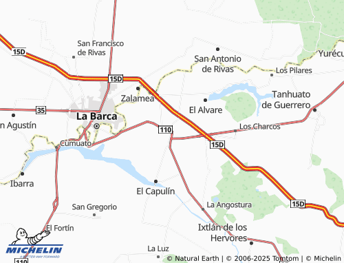 MICHELIN Vista Hermosa de Negrete map - ViaMichelin