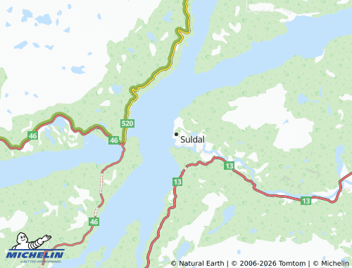 Carte MICHELIN Suldal - ViaMichelin
