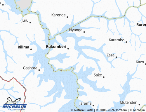 MICHELIN-Landkarte Rwintashya - ViaMichelin