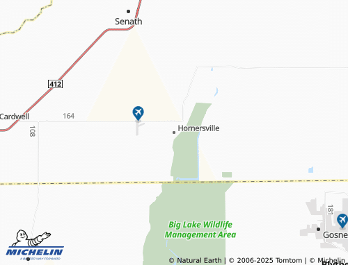 MICHELIN Hornersville map - ViaMichelin