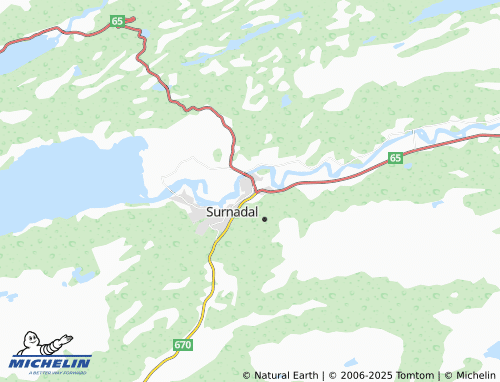 MICHELIN Skei map - ViaMichelin