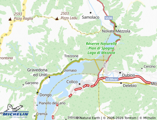 MICHELIN-Landkarte Gera Lario - ViaMichelin