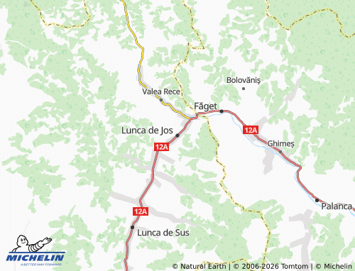 Mappa MICHELIN Lunca de Jos - ViaMichelin