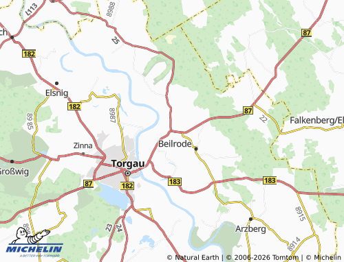 MICHELIN Zwethau map - ViaMichelin