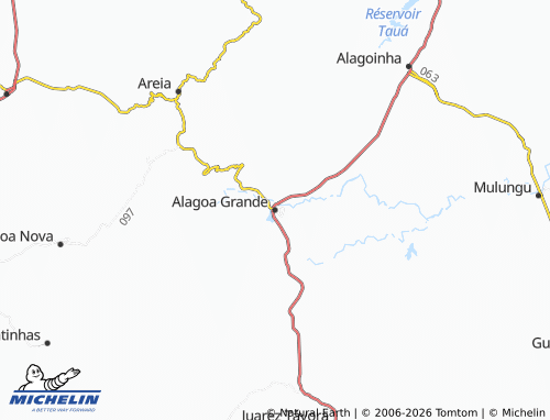 Mapa MICHELIN Alagoa Grande - ViaMichelin