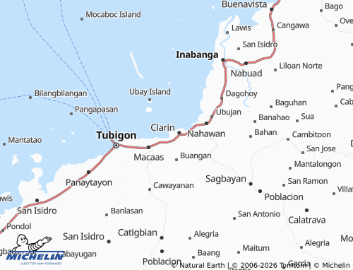 MICHELIN Bonbon map - ViaMichelin