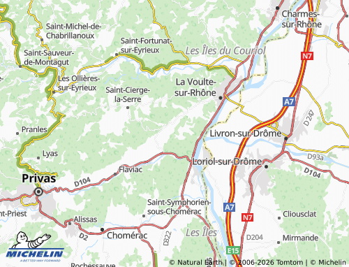 MICHELIN Rompon map - ViaMichelin