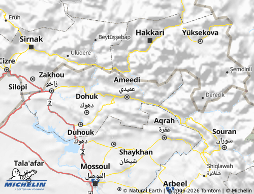MICHELIN Amedi map - ViaMichelin