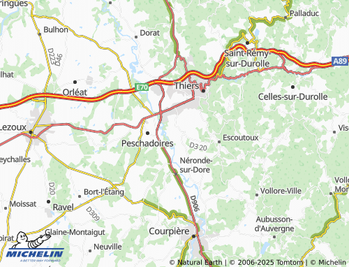 Carte MICHELIN Mayoux - ViaMichelin