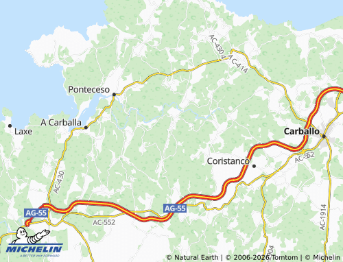 MICHELIN-Landkarte O Castro - ViaMichelin