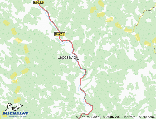 Carte MICHELIN Leposaviq - ViaMichelin