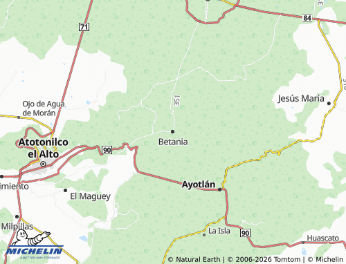 Mappa MICHELIN Betania - ViaMichelin