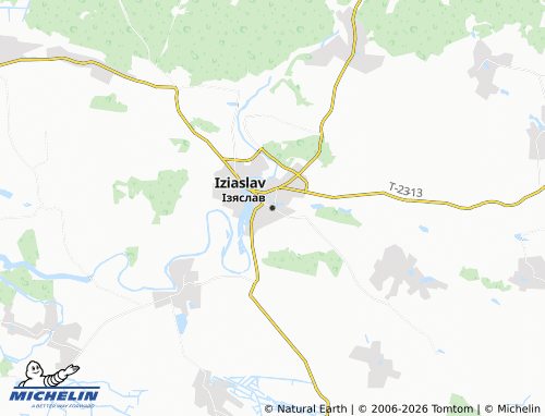 MICHELIN Iziaslav map - ViaMichelin