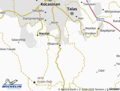 MICHELIN Hisarcık map - ViaMichelin