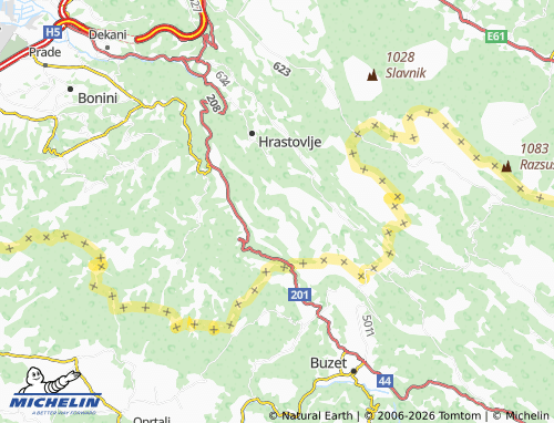 Carte MICHELIN Movraž - ViaMichelin