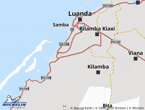 MICHELIN-Landkarte Cambamba I - ViaMichelin