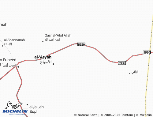 MICHELIN Al Asyah map - ViaMichelin