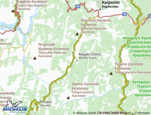MICHELIN Gavros map - ViaMichelin