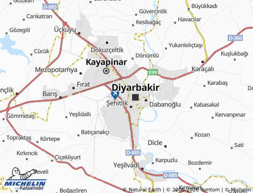 MICHELIN Muradiye map - ViaMichelin