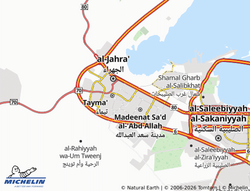 MICHELIN Naeem map - ViaMichelin