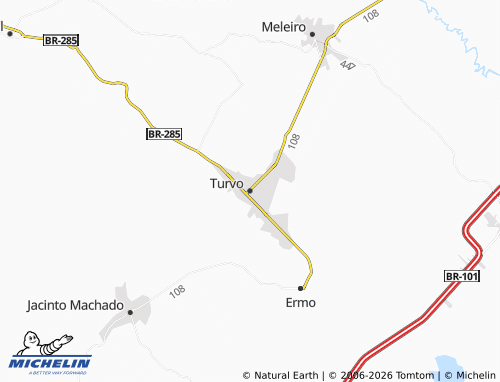 Mappa MICHELIN Turvo - ViaMichelin