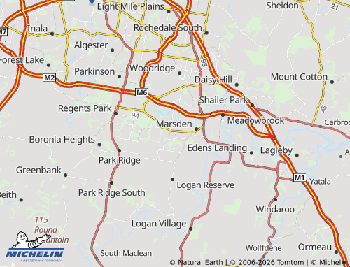 Mapa MICHELIN Crestmead - ViaMichelin
