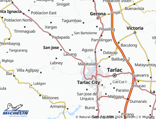 MICHELIN Sapang Maragul map - ViaMichelin