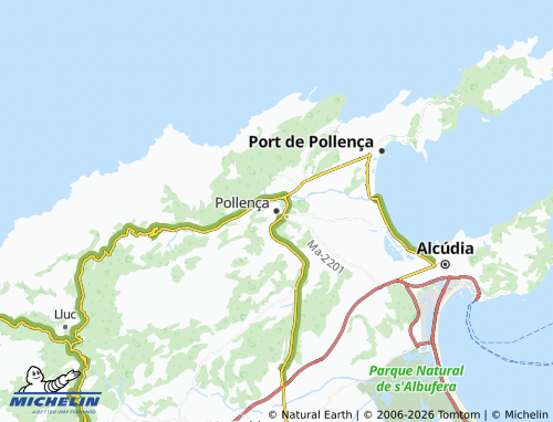 MICHELIN Pollença map - ViaMichelin