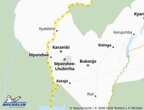 MICHELIN Bwera map - ViaMichelin